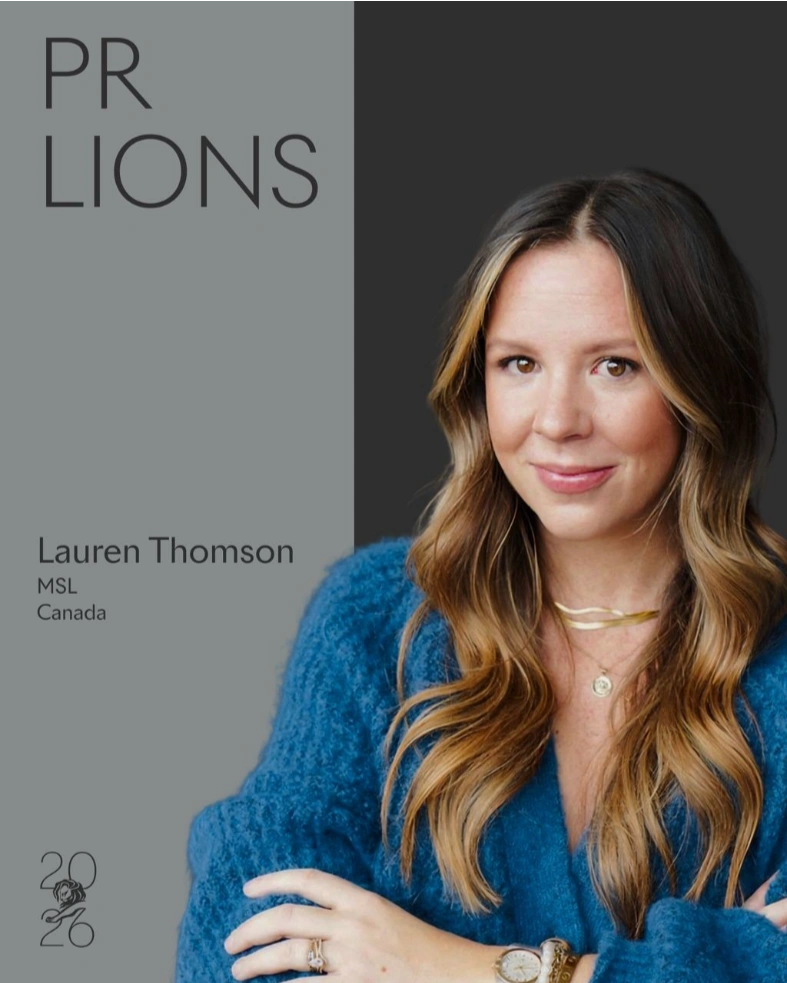 Lauren, VP of Creative Strategy & Integrated Communications, @MSL_Canada, will serve on the PR Jury at Cannes Lions 2026